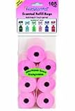 Pet Supplies : 5Star Cored Scented Dog Walking Poop Bags Pink 105 Count