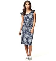 Indigo Collection Floral Lace Dress with Belt