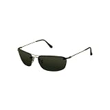 Top Square Sunglasses - Frame:Gunmetal Lens:Grey Green