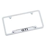 Genuine OEM Volkswagen GTI Stainless Steel License Plate Frame by Volkswagen