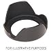 Adorama 55mm Wide Angle Digital Lens Hood - Petal Shaped