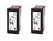 Take4Less 2-pack Black HP 96 C8767WN Remanufactured Ink Cartridges for HP DeskJet DeskJet 5740 6540 