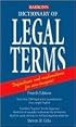 Dictionary of Legal Terms