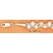 Gems & Stones Br-1902 : Sterling Silver 7 Inch Double Strand Twist Liquid Silver With Fwp Beads Bracelet