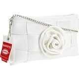Harveys Seatbelt Bridal Bling White Wedding Clutch