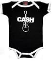JOHNNY CASH - Guitar Creeper - Black / White Onesie / Baby T-shirt