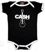JOHNNY CASH - Guitar Creeper - Black / White Onesie / Baby T-shirt