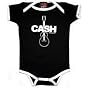 JOHNNY CASH - Guitar Creeper - Black / White Onesie / Baby T-shirt