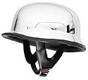 German Helmets - DOT German Motorcycle Helmet 115 Chrome