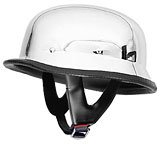 German Helmets DOT German Motorcycle Helmet 115Chrome