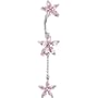 Passion Pink Lily Trio Dangle Belly Ring