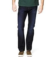 North Coast Straight Fit Denim Jeans with Belt