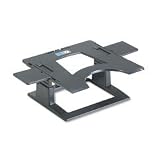 Adjustable Height Ergonomic Notebook Riser, 13wx13dx3-1/4-5-3/4h, Charcoal Gray