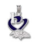 Baltimore Ravens NFL Sterling Silver 3/4 Charm