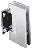 CRL Vienna 074 Series Chrome Short Back Plate Wall Mount Shower Door Hinge