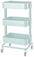 RASKOG Home Kitchen Bedroom Storage Utility Cart Turquoise