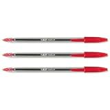 Bic Cristal Medium 1.0mm Ball Pen Box of 50 - Red