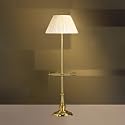 Kichler Westminster Brass Floor Lamp w Tray 1 Light Portable 7240S