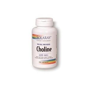 Two-Staged, Timed-Release Choline - 100 - Capsules by Solaray