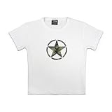 Girls White Star T-Shirt