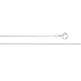 14k White Gold Solid Curb Chain Necklace 16 Inch