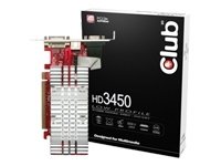 Childrens Toyshop  Computer : Club 3D HD 3450 Passive - Graphics adapter - Radeon HD 3450 - PCI Express 2.0 x16 low profile - 512 MB GDDR2 - Digital Visual Interface (DVI) ( HDCP ) - HDTV out