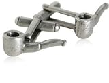 Distinguished Pipe Smoker Pewter Cufflinks with Presentation Box