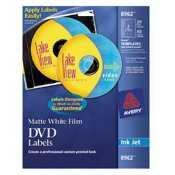 DVD Inkjet Labels,20 Sheet 2 Labels P Sheet,Matte,White Film by Best Selling DVDs