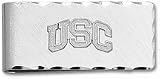 USC Trojans Sterling Silver Arch "USC" on Nickel Plated Money Clip