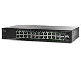 Cisco Compact 24-Port Gigabit Switch with 2 Combo Mini-GBIC Ports (SG102-24-NA)