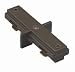 WAC Lighting H System Track Brushed Nickel Dead End Straight Line Connector - HIDECBN