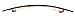 France Luxe Oblong Long and Skinny Barrette - Black