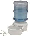 Petmate Le Bistro Waterer with Microban, 5-Gallon Capacity, Bleached Linen