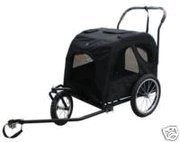 Black Pet Trailer Jogger Combo
