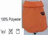 12" Orange Gilet Rainproof Dog Coat (no Hood)