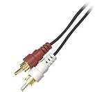 Steren Audio Patch Cable - 2 x RCA Male - 2 x RCA Male - 3ft - Black