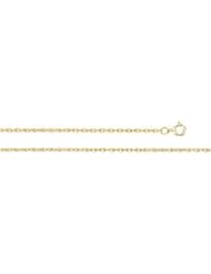Lasered Titan Gold Rope Chain 14K Gold White Ch472 16 Inch