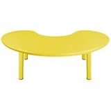 Half Moon Resin Table W/22" Legs - (Bl, Gn, Rd, Ye)