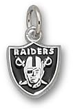 Oakland Raiders Logo 3/8" Enamel 14K Enamel Pendant