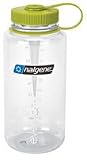Nalgene Tritan CLEAR 32oz Wide Mouth Reusable Bottle-BPA Free
