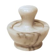 White Marble Spice Grinder - 1 pc., (Frontier)