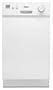 Whirlpool DU018DWTQ 18 Full Console Dishwasher Stainless Steel Interior - White