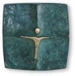 Jewelry Cross * Bronze * Green Patina Finish - Delivery in Gift Box Size: 5 x...
