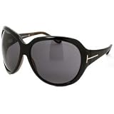 Tom Ford Sabine Oversized Sunglasses FT0065/O035/66/14/125: Black/Dark Gray
