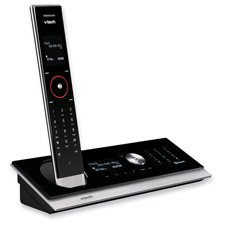 V-Tech LS6245 DECT 6.0 Expandable Cordless Phone with Caler ID, Answering Device, and Bluetooth Capability (Black with Silver Trim)