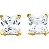 14K Gold Moissanite Earrings