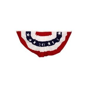 3ft x 6ft Printed Polyester Pleated Fan - Indoor or Outdoor Use
