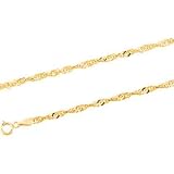 14K Yellow Gold Singapore Chain - 7 inches