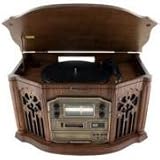 Buy Heritage Series Complete Home Audio System with CD and Cassette Player, 3-Speed Turntable and...  by Emerson