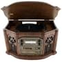 Heritage Series Complete Home Audio System with CD and Cassette Player, 3-Speed Turntable and Stereo Radio